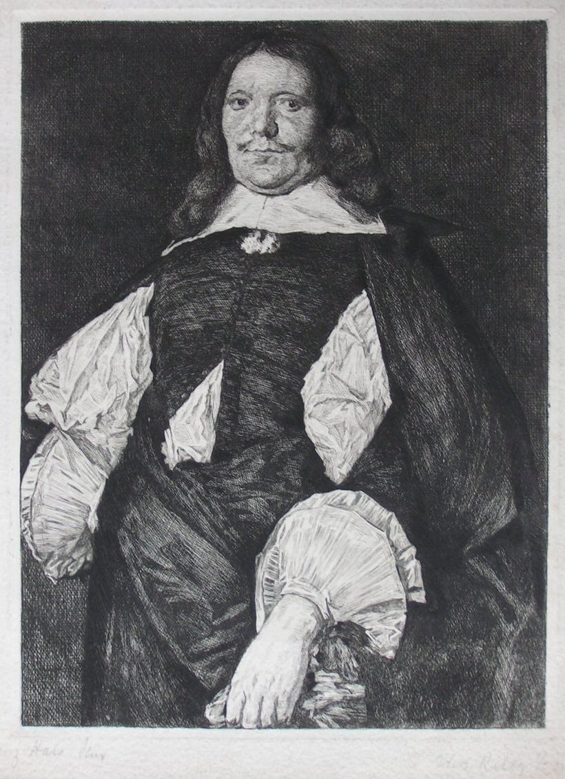 Etching - (Portrait of Admiral de Ruyter) - Riley